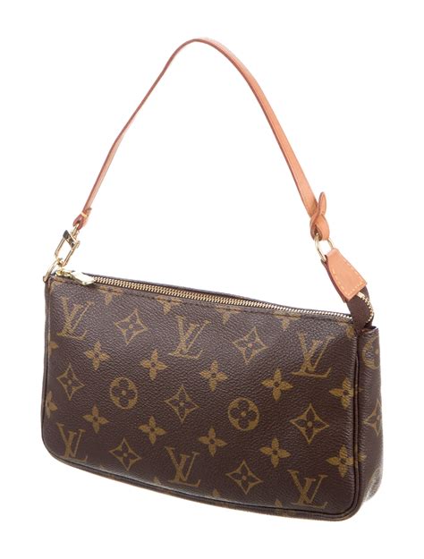 louis vuitton yellow pochette|Louis Vuitton monogram pochette bag.